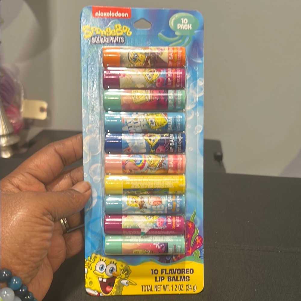 Nickelodeon SpongeBob Lip Balm Set - Multicolor 10 Pack